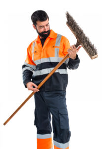 How does a street sweeper work?
